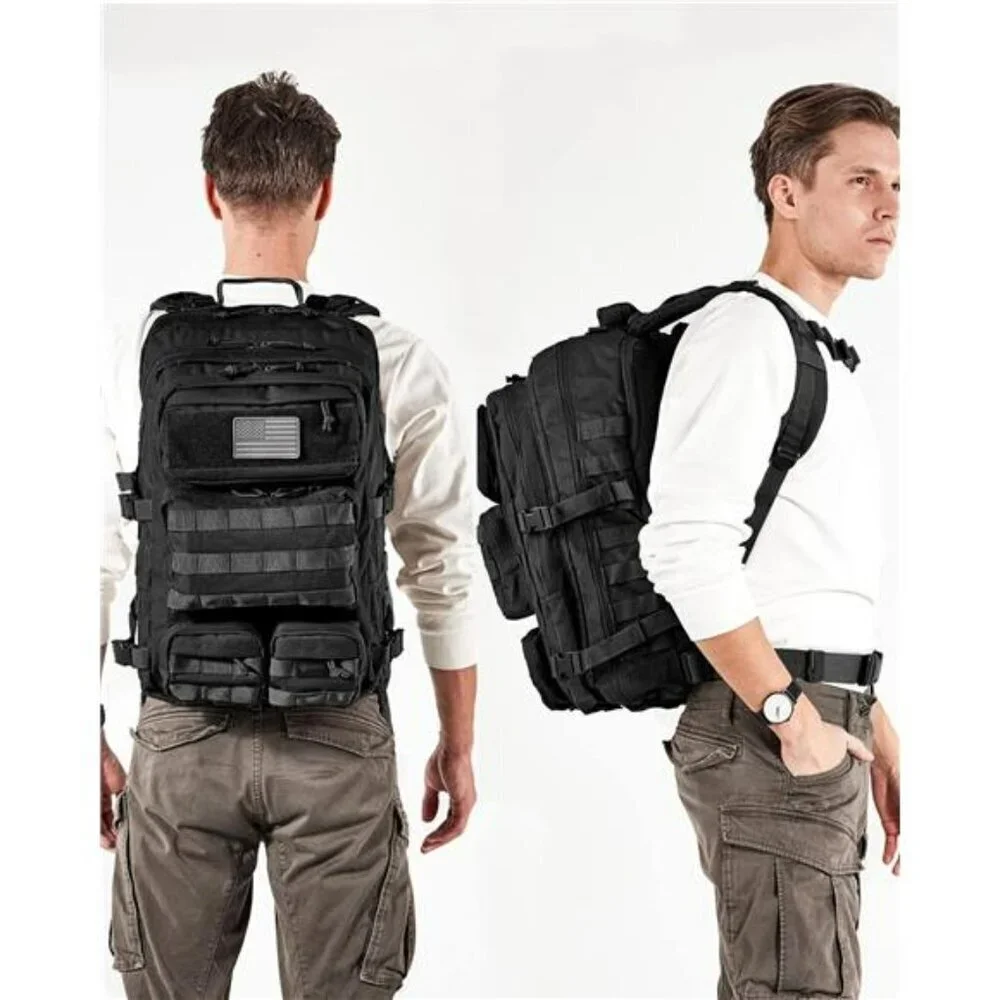 Falko 50L Tactical Backpack Military Molle Heavy Duty Hiking Outdoor Bag